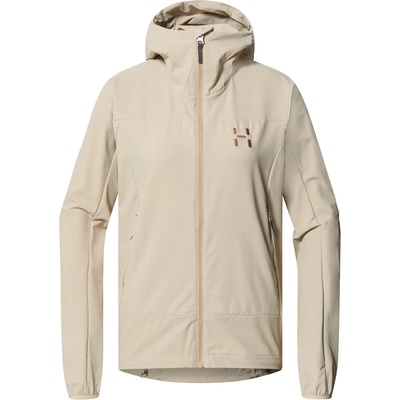Haglöfs Дамско софтшел яке Haglöfs Women's Rosson Softshell Hood Softshell jacket - Chalk Beige - размер XS (103-2405-0211)