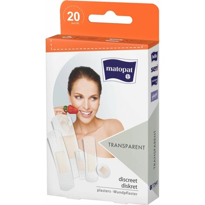 Matopat TRANSPARENT náplast různé velikosti 20ks