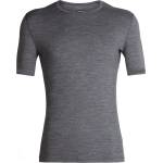 Icebreaker Мъжко мериносово термобельо Icebreaker 200 Oasis S/S Crewe Merino base layer - Gritstone Heather II - размер XXL (015-0860-0615)