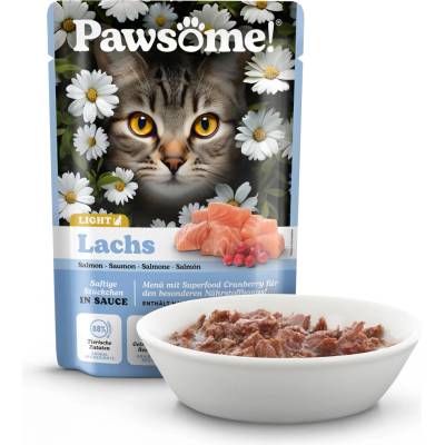Pawsome! Adult light s lososom 85 g