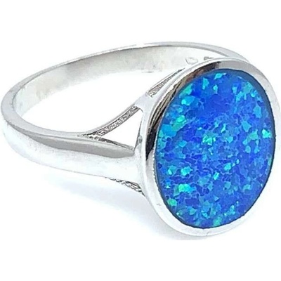 Šperky Jan Kos jewellery Stříbrný prsten s modrým opálem 12118812