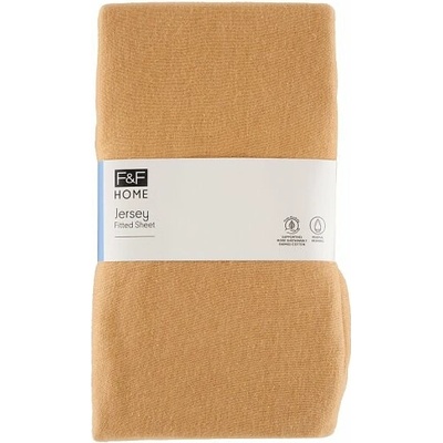 F&F Home Easy Care Mocha napínacia plachta 180x200x25