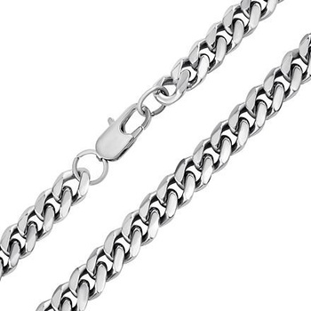 SILVEGO Moderná oceľová retiazka curb RRCN0133