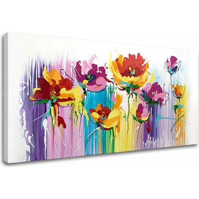 Obraz na plátne KVETY 1 dielny - 60x30 cm