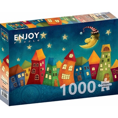 ENJOY Vyfarebné domčeky 1000 dielov