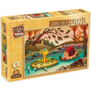 Art Puzzle Дървен пъзел Art Puzzle от 50 части - Горски приятели (5885) - baby