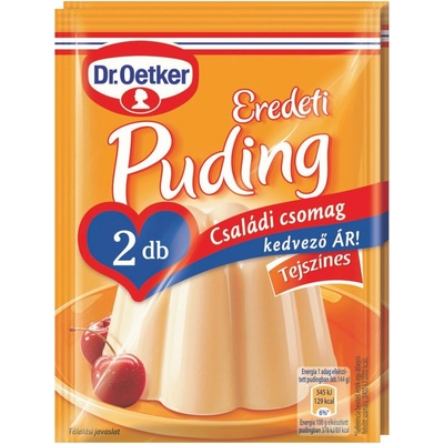 Dr.Oetker Bezlepkový puding so smotanovou príchuťou 2 x 40g
