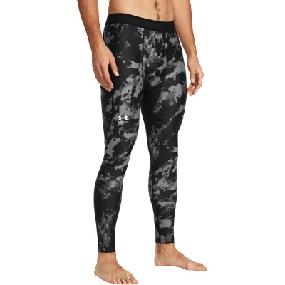 Under Armour Панталони Under Armour HeatGear® Iso-Chill Printed Leggings Черен Velikost S