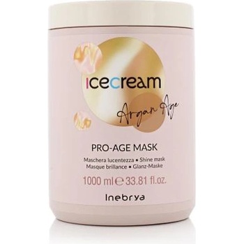 Inebrya Ice Cream Argan Age Pro-Age Mask хидратираща маска за коса 1000 ml унисекс