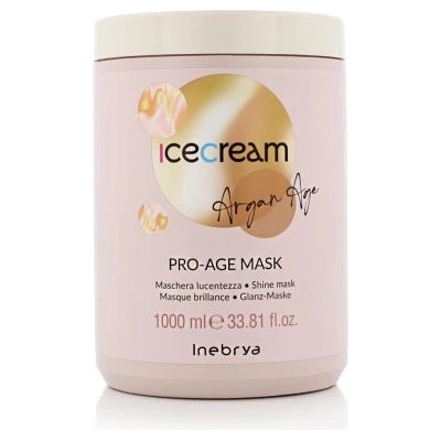 Inebrya Ice Cream Argan Age Pro-Age Mask хидратираща маска за коса 1000 ml унисекс