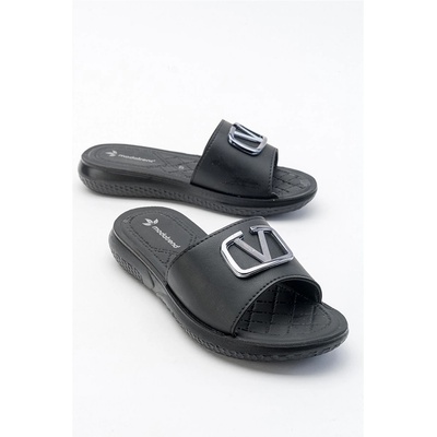 Moda Trend Дамски ежедневни чехли - Черни #381670 (381670_Черно)