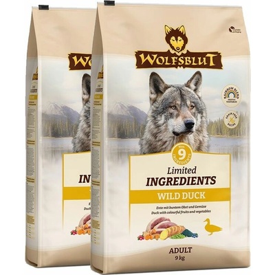 Wolfsblut Limited Ingredients Adult Wild Duck 2 x 9 kg