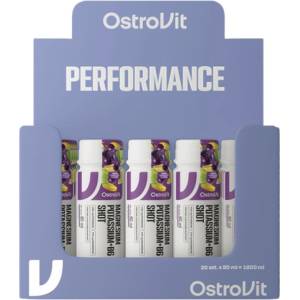 OstroVit Magnesium Shot / with Potassium + B6 [20 x 80 мл] Лимон и лайм с грозде