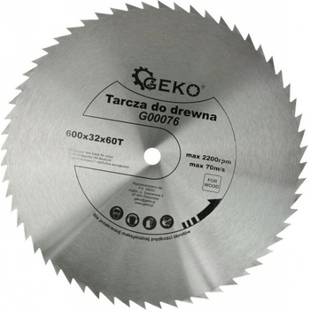 GEKO Pilový kotouč na dřevo 600x32x60T