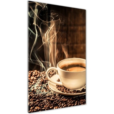 Vertikálny foto obraz fotografie na skle Aromatická káva 50x100 cm