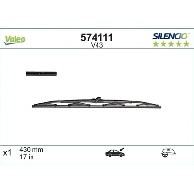 Valeo Silencio 430 mm ST V43