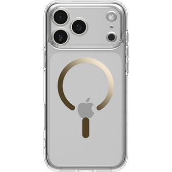 Spigen Хибриден кейс с висока степен на защита с MagSafe за iPhone 17 Pro - Spigen Ultra Hybrid MagSafe Case (прозрачен-златист) (ACS10348)