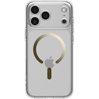 Spigen Хибриден кейс с висока степен на защита с MagSafe за iPhone 17 Pro - Spigen Ultra Hybrid MagSafe Case (прозрачен-златист) (ACS10348)