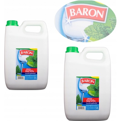 Baron Tekutý prostriedok na umývanie riadu Mätový 5 l