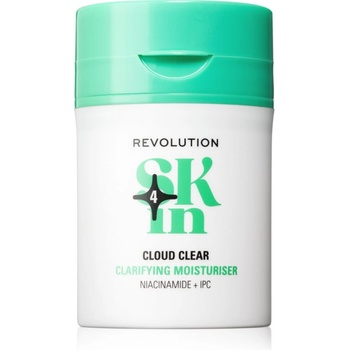 Revolution Beauty Clearly Clarify Niacinamide & IPC Clarifying Moisturiser лек подхранващ и хидратиращ дневен крем с ниацинамид 50ml