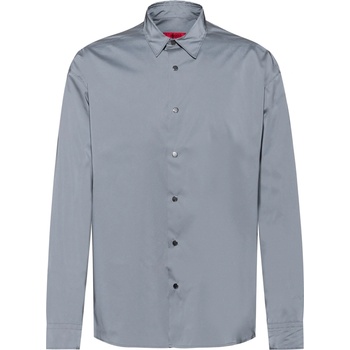 Image 1 of HUGO BOSS Риза Hugo Men's Eflex Long-Sleeve Plain Shirt - Silver