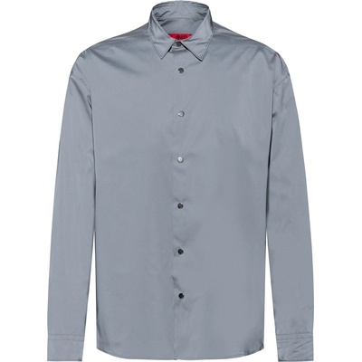 HUGO BOSS Риза Hugo Men's Eflex Long-Sleeve Plain Shirt - Silver