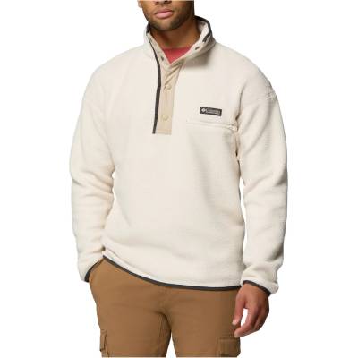 Columbia Мъжки поларен пуловер Columbia Helvetia II Half Snap Fleece Fleece jumper - Chalk / Ancient Fossil / Shark (005-6143-0712)