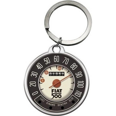 Přívěsek na klíče Fiat 500 tachometr