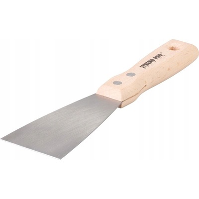 Špachtľa Strend Pro Premium S295, 60x1,2 mm, Inox/nehrdzavejúca oceľ, buková rúčka