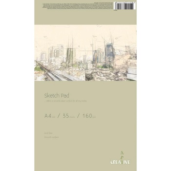 Скицник Sketch Pad А4, 160 g, 35 листа (33740-А)