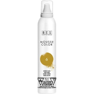 Bes barevné pěnové tužidlo 6 tmavá blond 200 ml