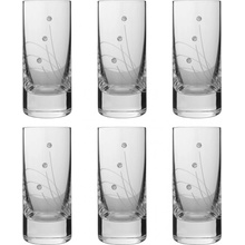 Swarovski Sklenice na destiláty s krystaly Linie 6 x 70 ml