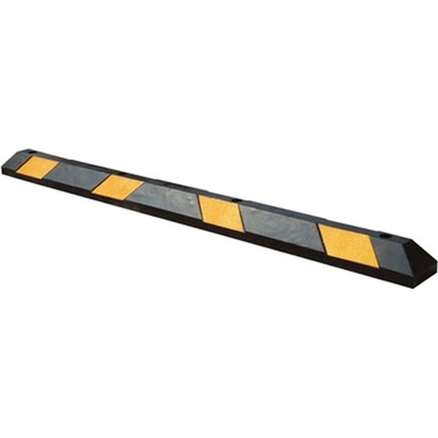 Pryžový parkovací doraz s reflexní fólií, délka 1830 mm, výška 150 mm