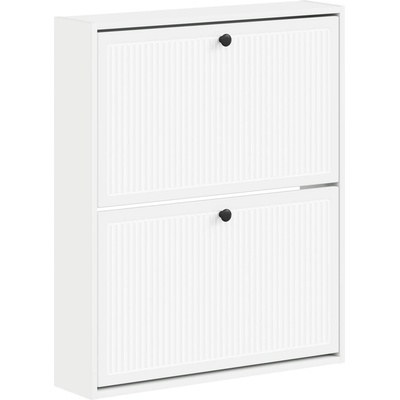 vidaXL Стенно шкафче за обувки EDE 71 x 17 x 86 см Инженерна дървесина (895975)