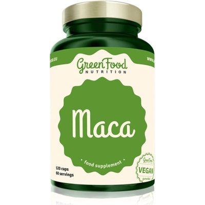 GreenFood Nutrition Maca kapsle prostata, potence, vitalita 136 g