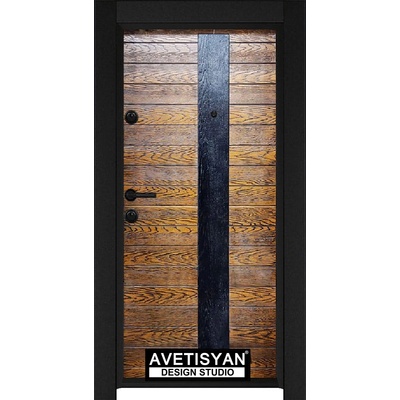 Haska Входна врата Outdoor Бетопан - DC107 Сарухан черна (цена без монтаж)