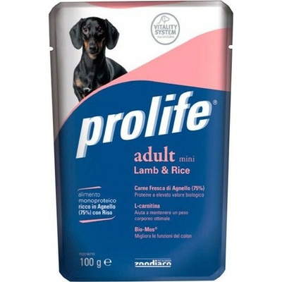 Zoodiaco Prolife Dog Smart Adult Adult Mini Jahňacie s ryžou 100 g