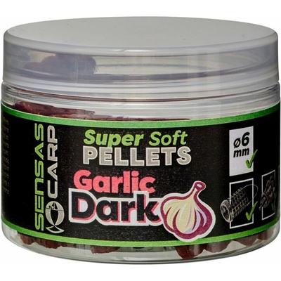 Sensas Pelety Super Soft Garlic Dark 60 g 6 mm