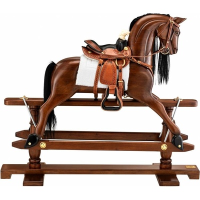 Barrington Furniture Western houpací kůň hnědý