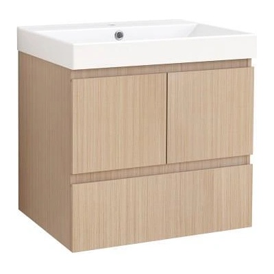 Inter Ceramic Конзолен PVC шкаф DAVIDE-60 9046-60, Inter Ceramic, 61.5х60х46см (9046-60+УМИВ. 5953W-2NEW)