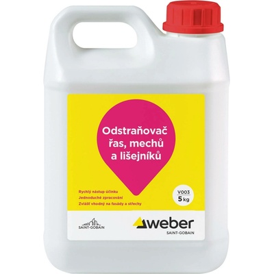 Weber odstraňovač řas, mechů a lišejníků z fasády 5 kg