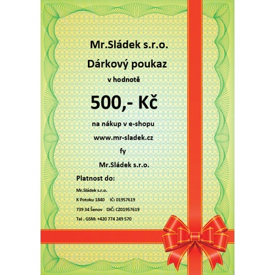 Dárkový poukaz 500