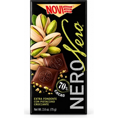 Novi Hořká s karamelizovanými pistáciovými zrnky 75 g