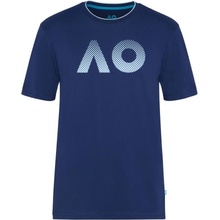 Australian Open T-Shirt AO Textured Logo Modrý