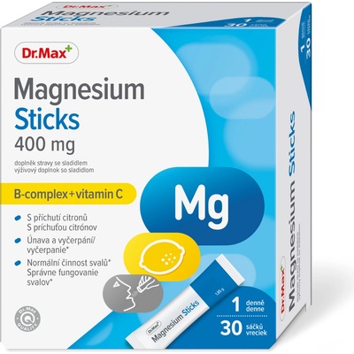 Dr.Max Magnesium Sticks 400 mg s Vitamínom C prášok vo vrecúškach 30 ks