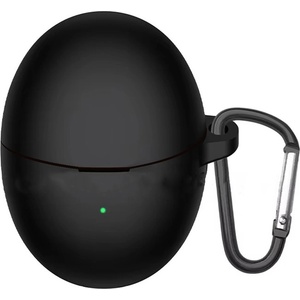 Techsuit Силиконов калъф за Huawei FreeBuds 6 - Techsuit Smooth Ultrathin - Черен