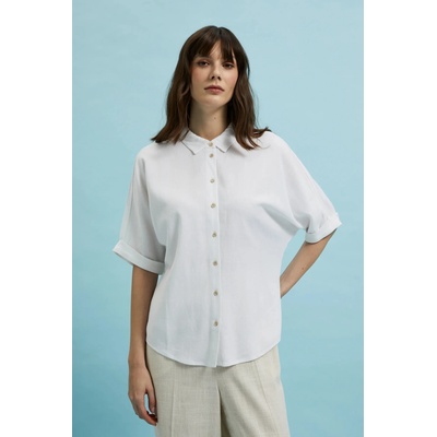 Moodo Бяла риза с къси и широки ръкави Moodo Moodo | Byal | ЖЕНИ | XXL