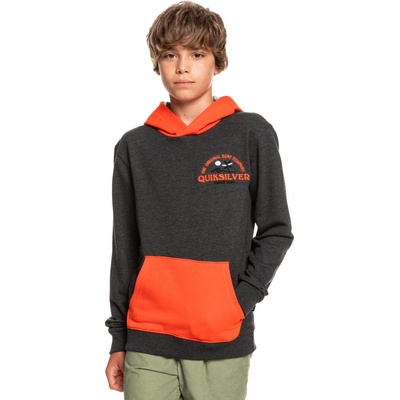 Quiksilver Youth Open Spot Po Hood Dark Grey Heather