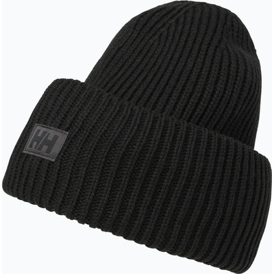 Helly Hansen Čierna čiapka Hh Rib Beanie