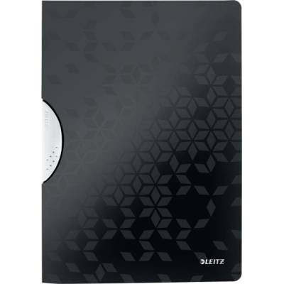 Leitz Клипс за закрепване, PP, A4, LEITZ "Wow ColorClip", черен 41850095 (41850095)